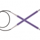KnitPro Circular knitting needle ZING 7.00 mm 80 cm Amethyst