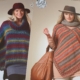 3482 Woman’s Square Poncho and Pointed Poncho