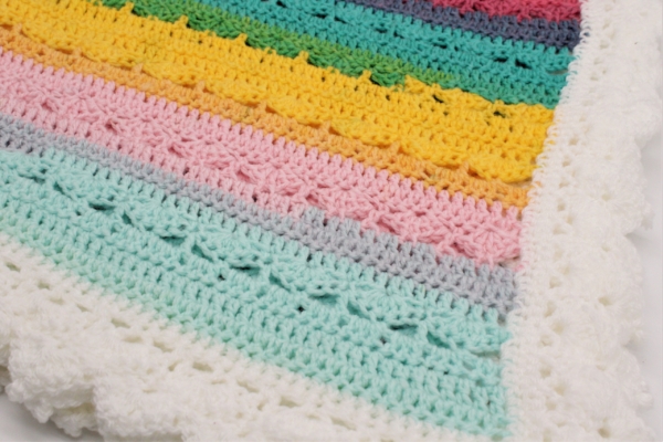 Simply Stunning Baby Blanket by Courtney Carter @Crocheting Crazy