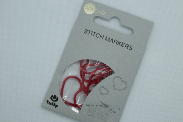 Tulip Stitch Marker 7 Pieces L  Red